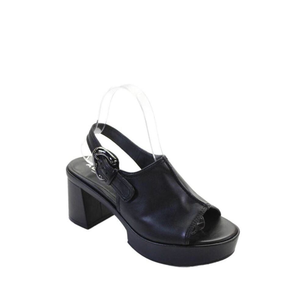 Aerosoles Women's Open Toe Block Heel Slingback Sandals Black Size 7.5